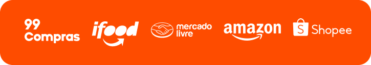 99Compras, iFood, Mercado Livre, Amazon e Shopee